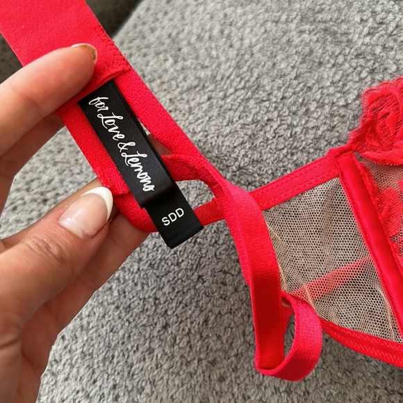 For Love & Lemons Floral Mesh Bra - Picture 6 of 7